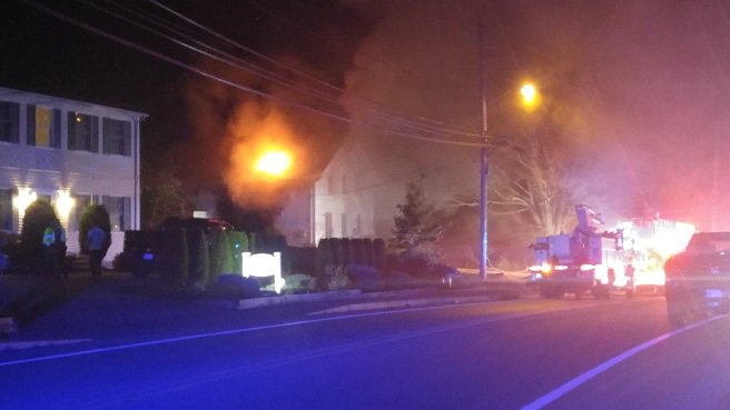 Somerset: Firefighters and police are on the scene of a house fire in the 2900 block of County Street. Eyewitness News cameras found heavy flames erupting from the roof, but firefighters were able to get the fire under control relatively quickly. However, smoke continued to billow from the building about an hour and a half later.