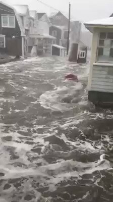 Winter storm causing serious flooding along the coast in eastern Massachusetts, including in Scituate   