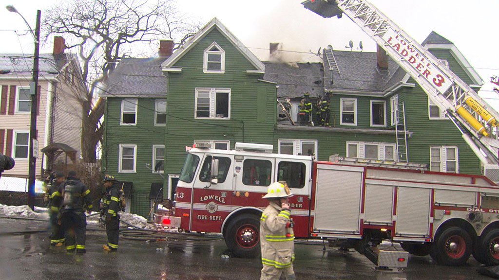 Two Firefighters Injured Battling Flames In Lowell    