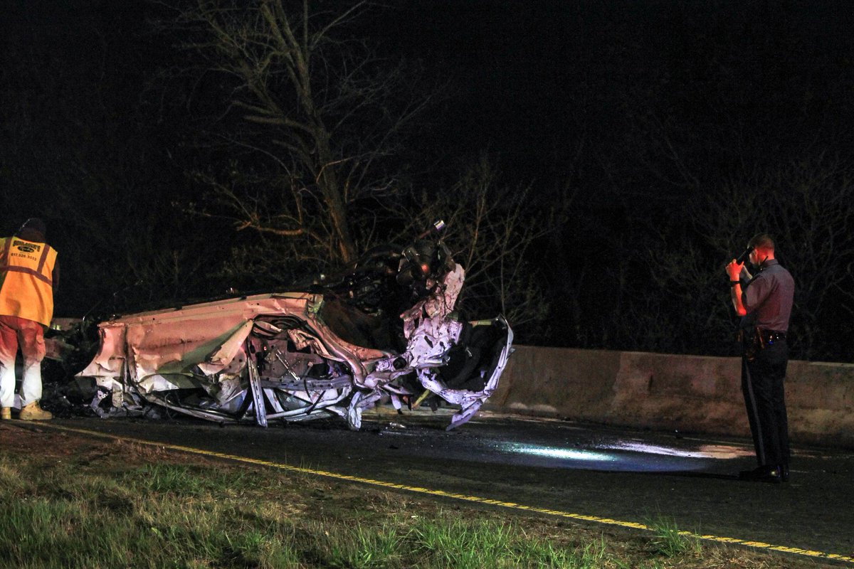 One person has been transported to the hospital following a violent rollover crash in Milton on Rt. 93 South at Exit 11.  