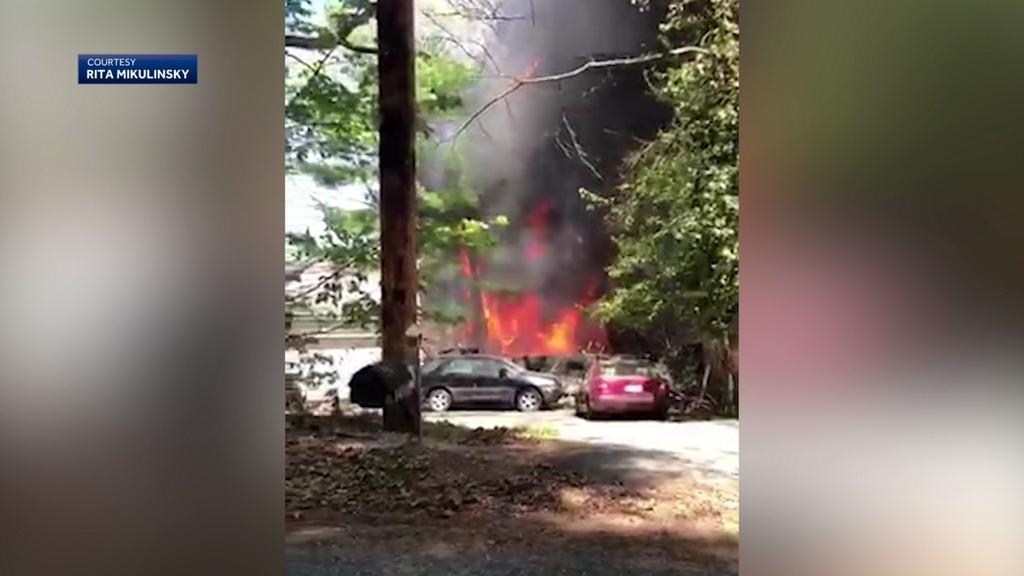 Crews battle 5-alarm house fire with reports of explosions    