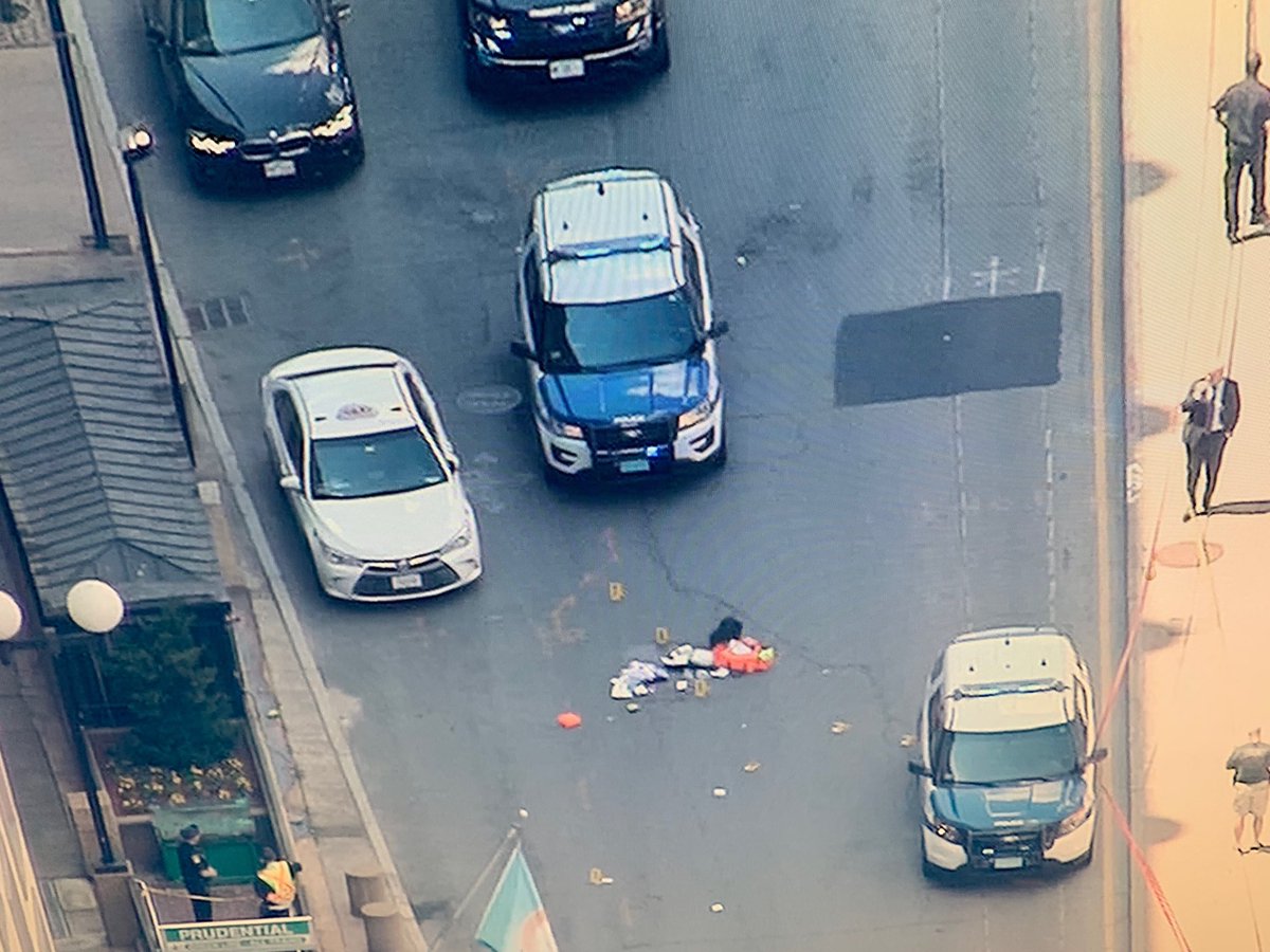 Huntington Ave and Ring Rd - believed to be connected to a shooting in the South End.