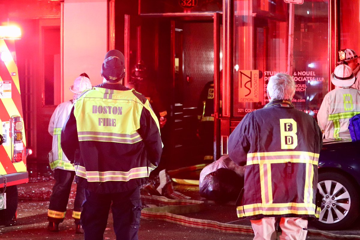 BFD working Box 1544 for 321 Columbus Ave, flr 5, in the SouthEnd. The Fire occurred at approximately 01:00 hours and did an estimated 100K in damages and sending one Firefighter to hospital with non-life-threatening injuries.  