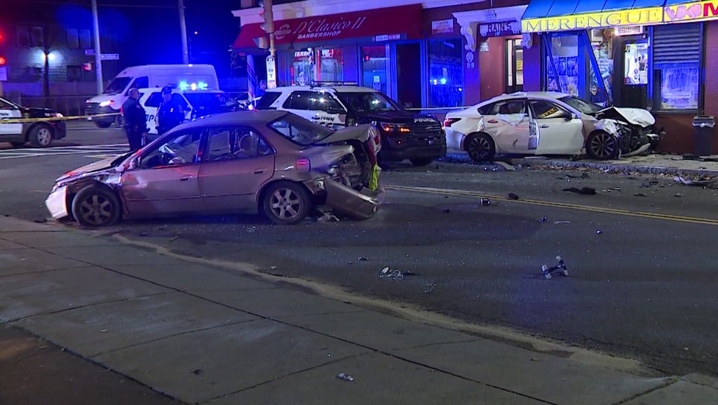 Two people face multiple charges after leading police on a vehicle chase and foot pursuit in Lynn that resulted in a serious crash
