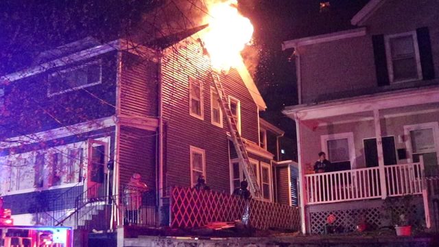 Revere firefighters are battling a 2-alarm house fire. No injuries have been reported yet