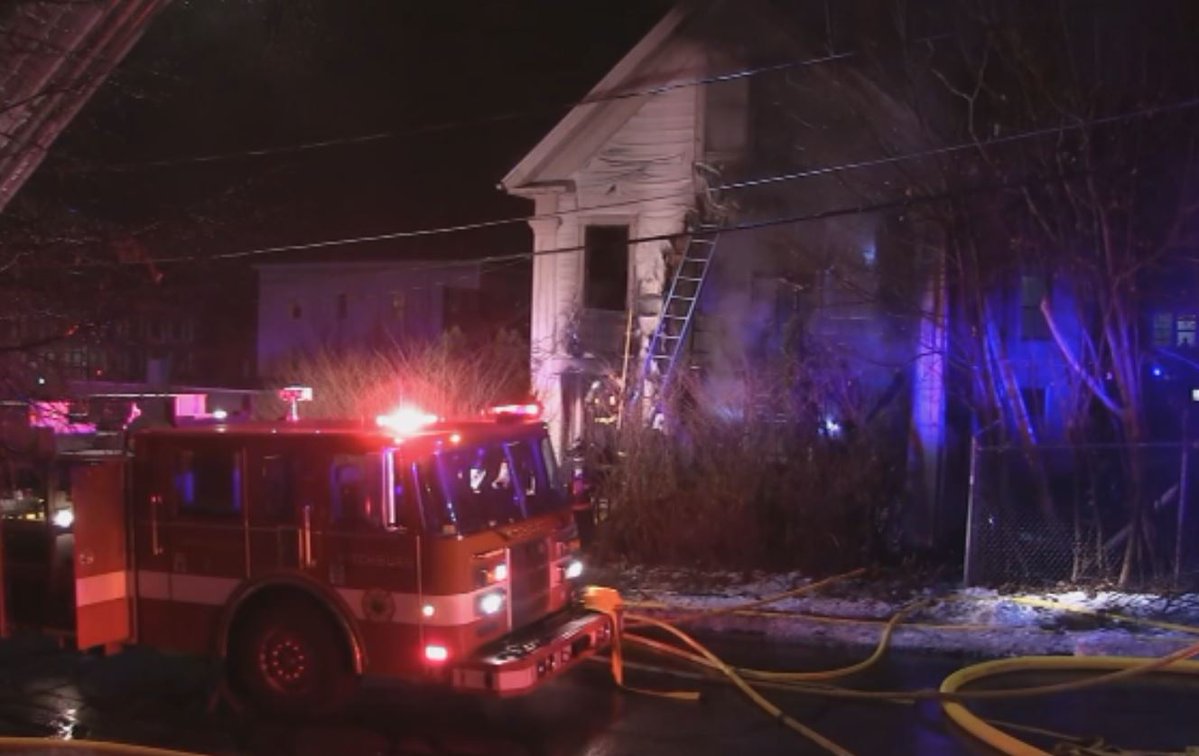 Authorities have   formally confirmed that two people have died from a fire on Highland Avenue in Fitchburg, MA this morning.
