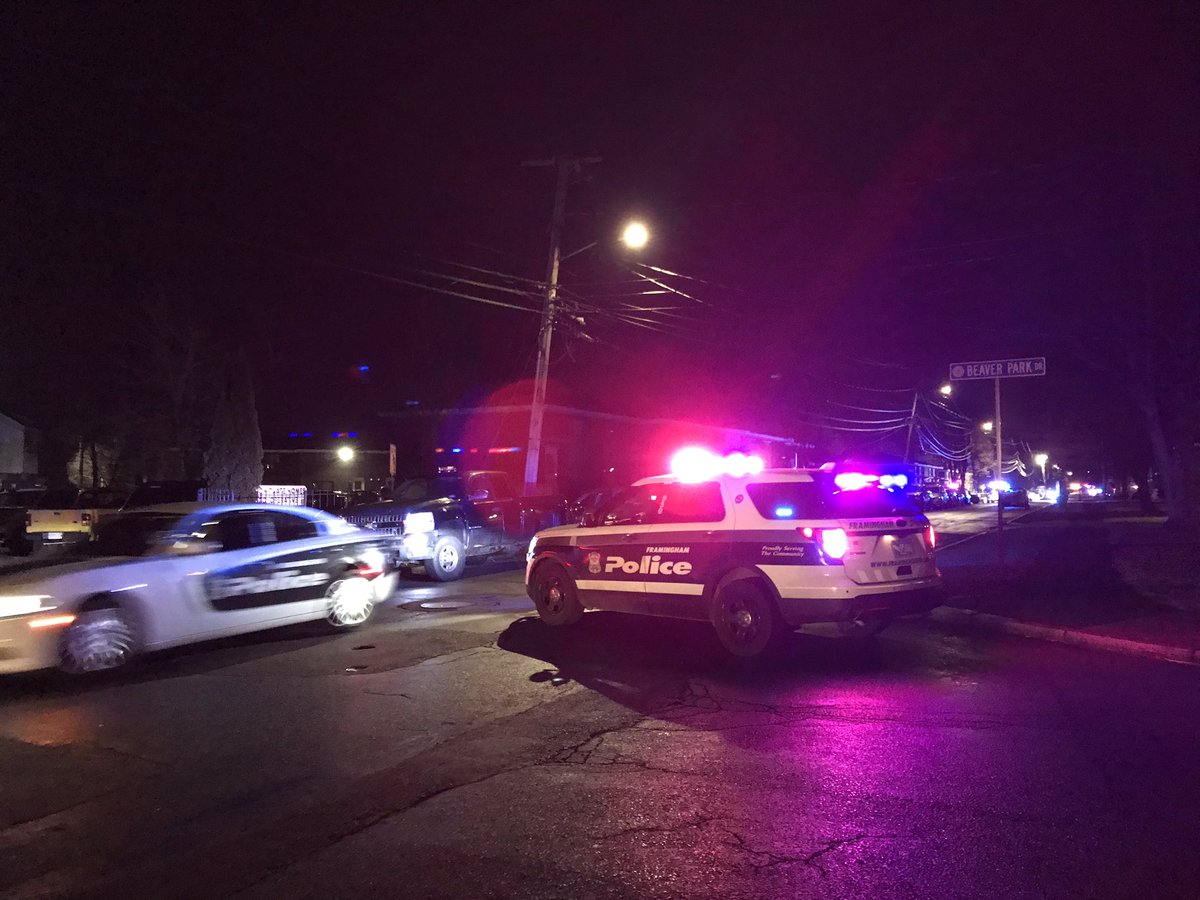 One person is dead after a shooting on 2nd St in Framingham. Neighbors tell they heard 7-8 shots before midnight, saw a body on the ground. Reports of a second person shot, taken to hospital. Middlesex DA is investigating. 