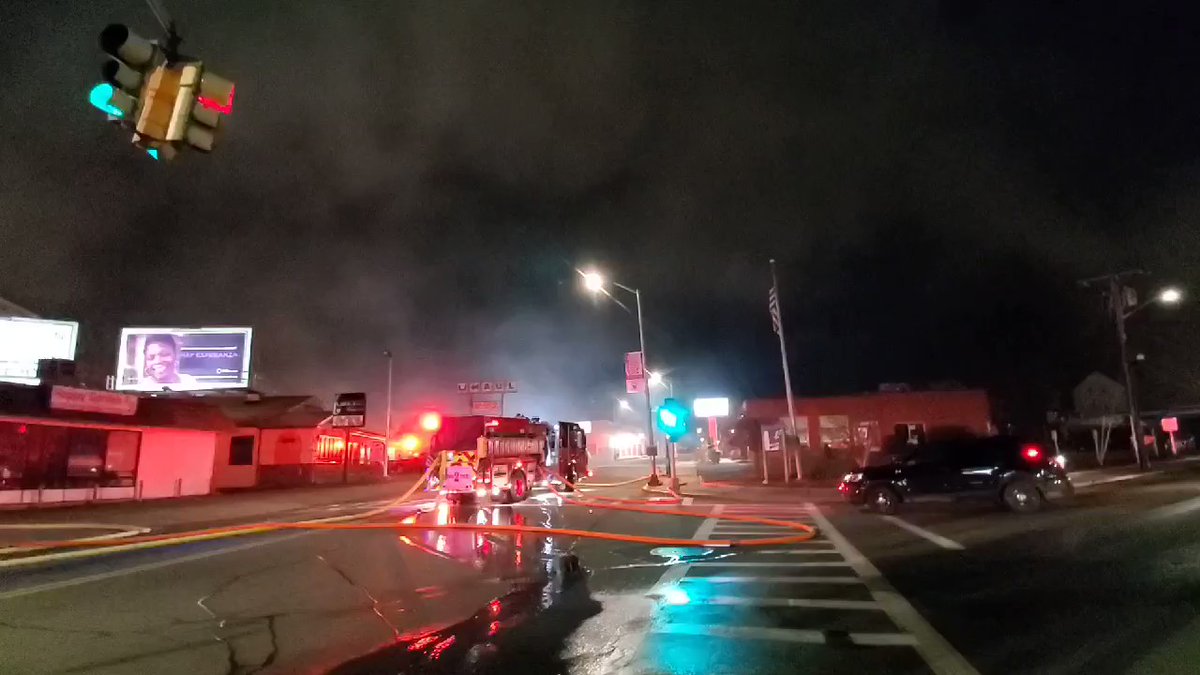 Large mill fire on County St, Fall River. Smoke visible from neighboring towns. Mutual aid fire crews being called to the scene.