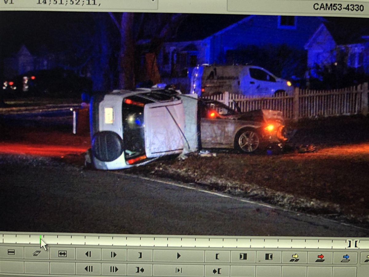 North Andover: 422 Waverley Rd, two car MVA, one on it's side, Waverley closed at 440