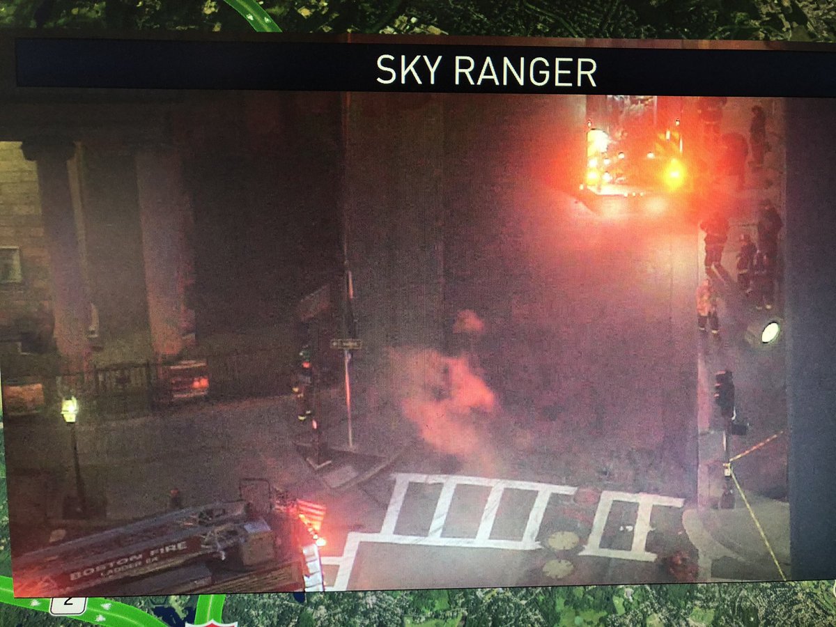 Manhole smoking on School St. Boston emergency crews on scene 