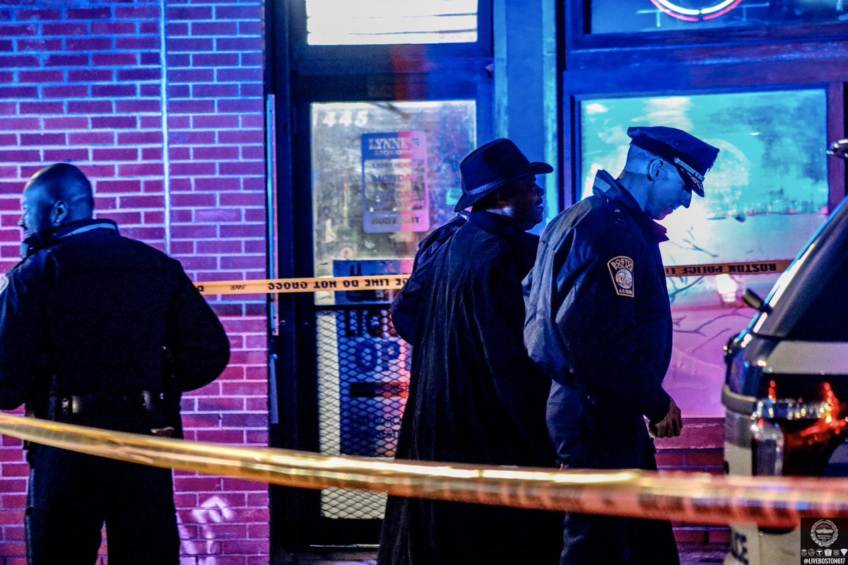Officer involved shooting, Fields Corner  One person stabbed to the neck, and back multiple times  BPD Gross confirming details on scene