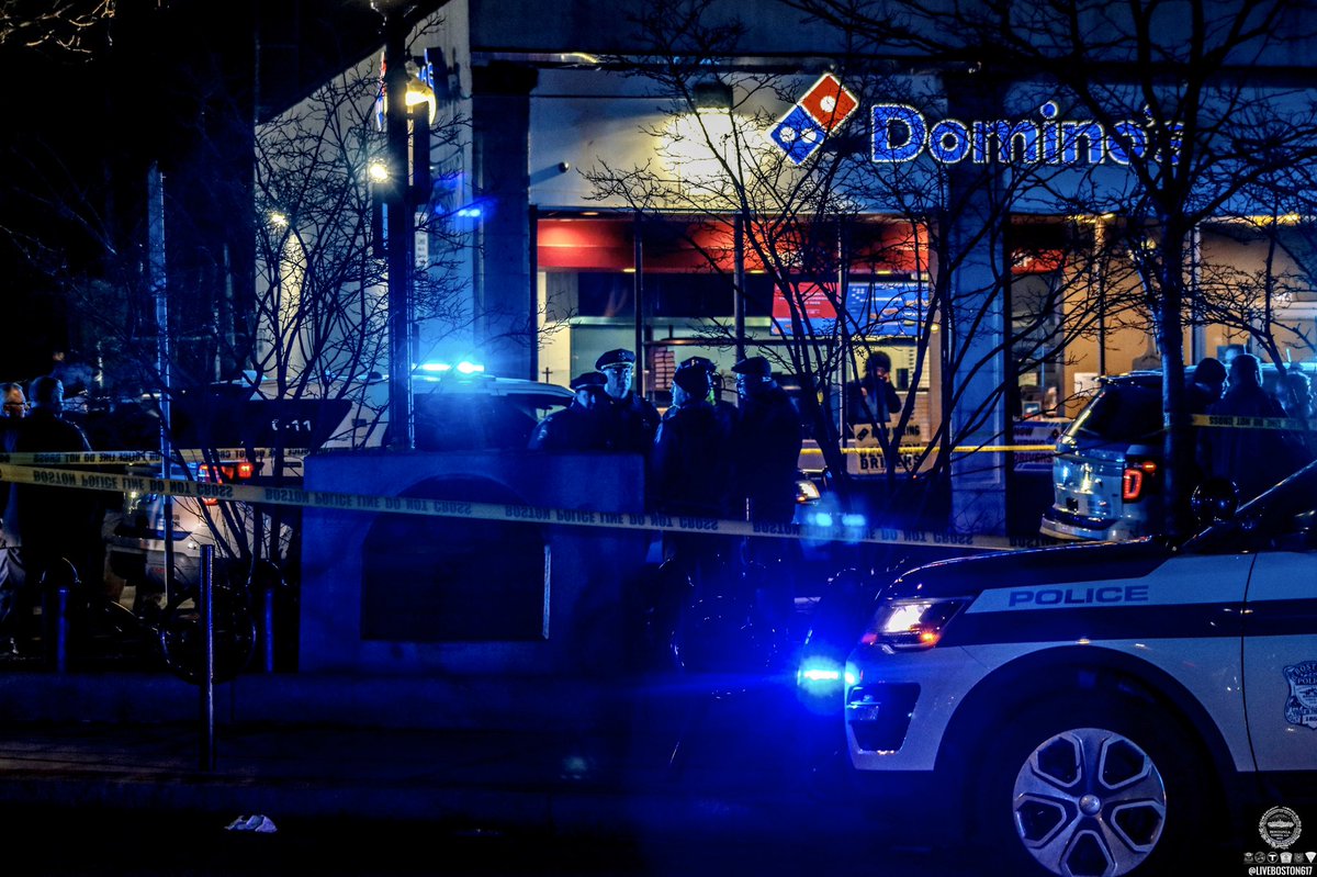 Officer involved shooting, Fields Corner  One person stabbed to the neck, and back multiple times  BPD Gross confirming details on scene