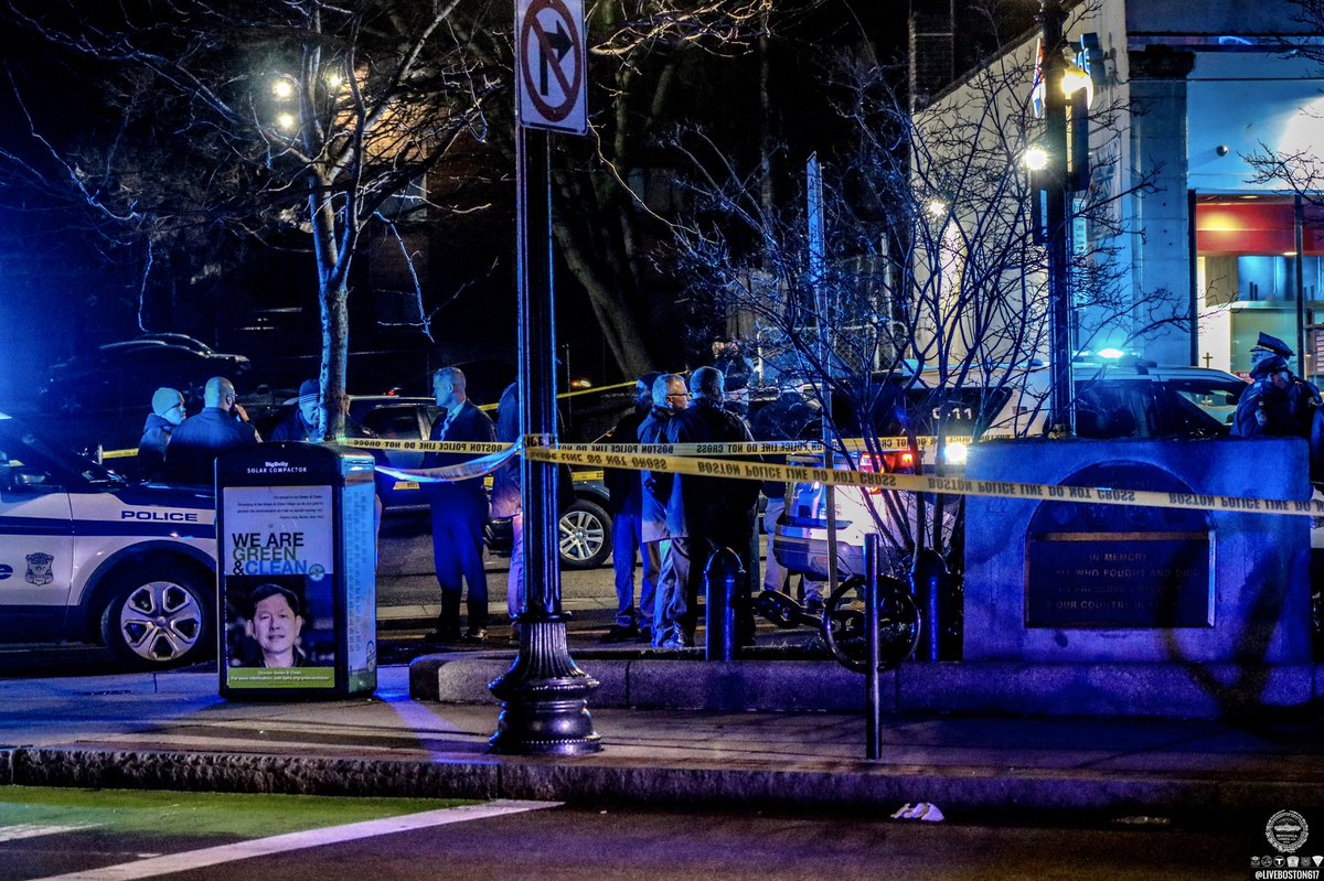 Officer involved shooting, Fields Corner  One person stabbed to the neck, and back multiple times  BPD Gross confirming details on scene