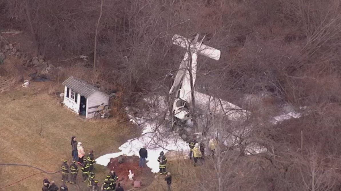Sky25 over a plane that appears to have skidded off the runway at Beverly Airport, no word yet if anyone was hurt 