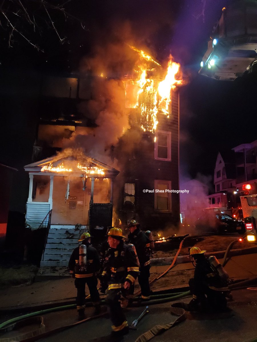 Fire extinguished. Overhaul underway. 1ff being evaluated on scene with minor injury. 20 residents displaced. Fire investigation on scene