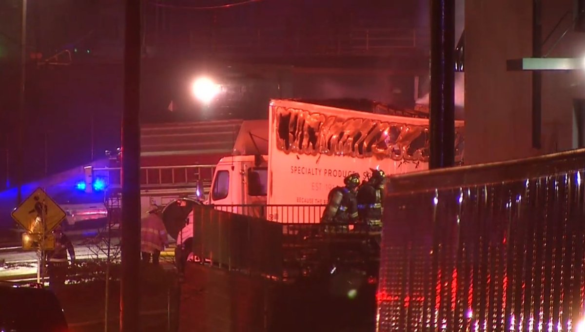 Fire broke out in several tractor trailers at the Sid Wainer & Son food distribution warehouse in NewBedford. The company was set to host their 2nd Food Rescue Pop Up tomorrow for local residents impacted by the Coronavirus outbreak.