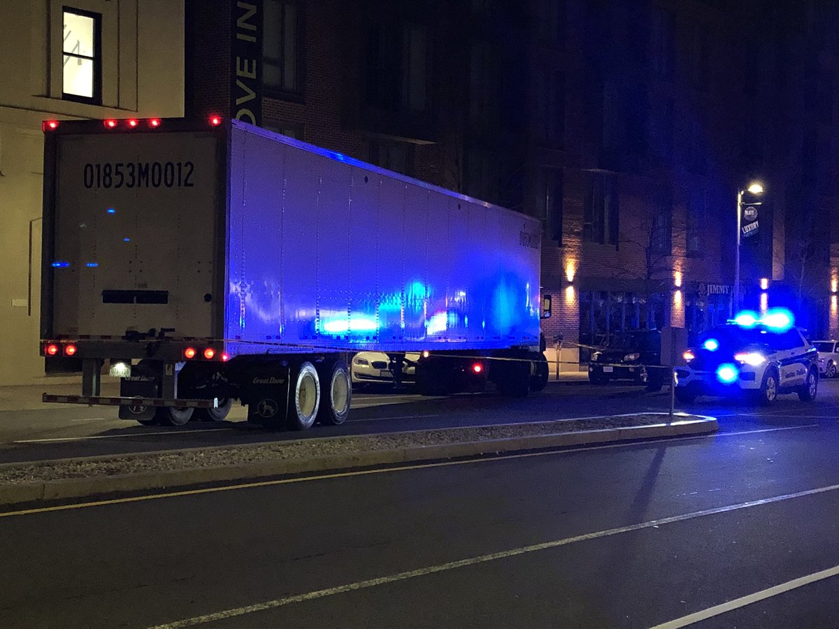 Boston: D St IAO Fargo, fatal accident investigation, reported as a medical arrest, TT vs civilian vehicle, D St closed in both directions