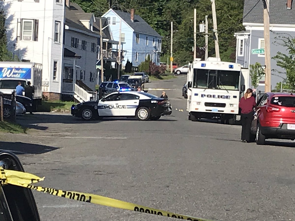 On scene of an officer-involved shooting in Haverhill. State police say a man was shot on Thorndike St taken to hospital. Witness reports hearing several shots. No police officers were injured.