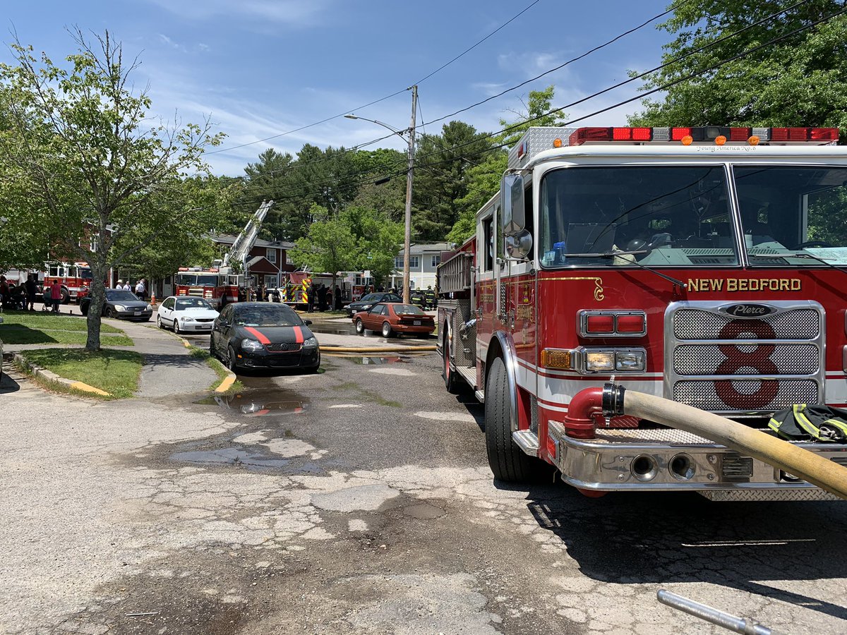 New Bedford Fire Dept. responding to 154 Amanda Ave for reports of a fire coming from the bathroom.  Chief Coderre Jr says most of the damage was to the roof where solar panels were placed. No injuries