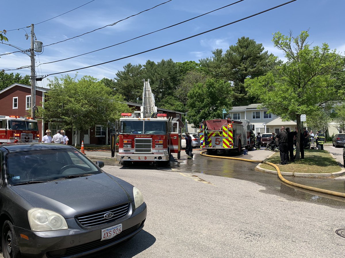 New Bedford Fire Dept. responding to 154 Amanda Ave for reports of a fire coming from the bathroom.  Chief Coderre Jr says most of the damage was to the roof where solar panels were placed. No injuries