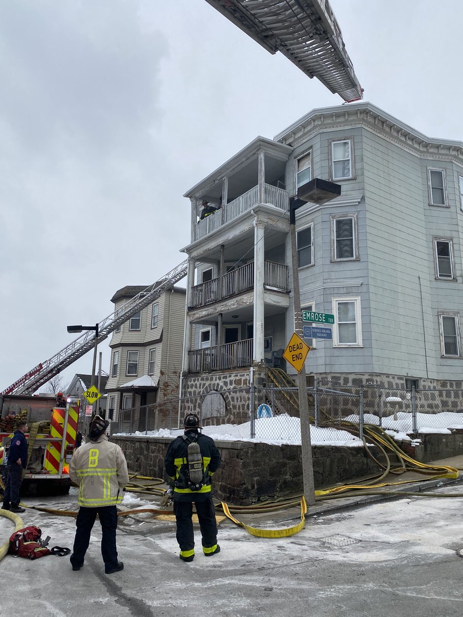Boston Fire Dept.:Companies arrived to 127 Magnolia St with smoke showing. Crew had fire on 1st floor extending to 2nd floor. A 2nd alarm was struck