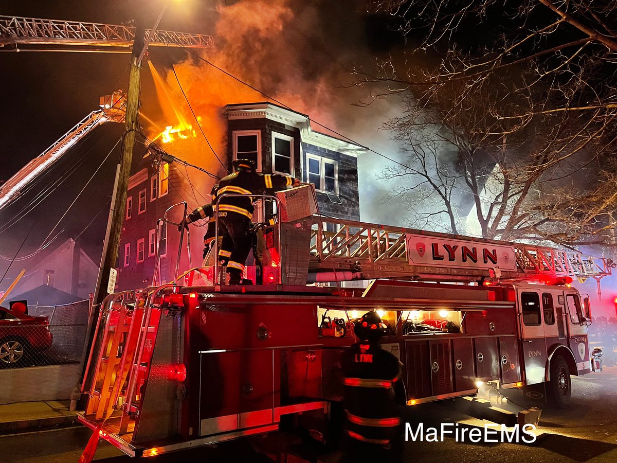 2nd alarm fire Lynn Ma, 3 decker on Murphy Way