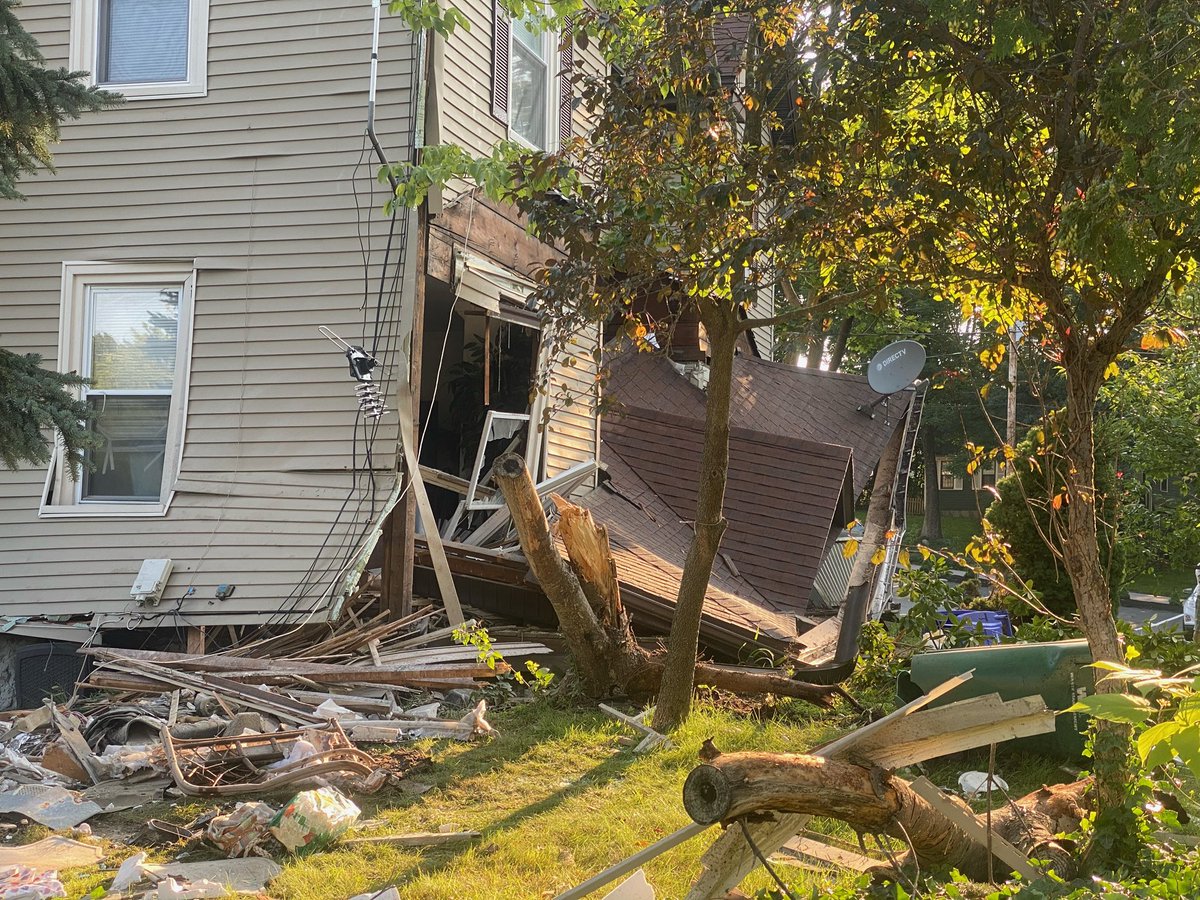 Police are investigating after a driver crashed into a home in Attleboro this morning, causing some serious damage to the home on West Street