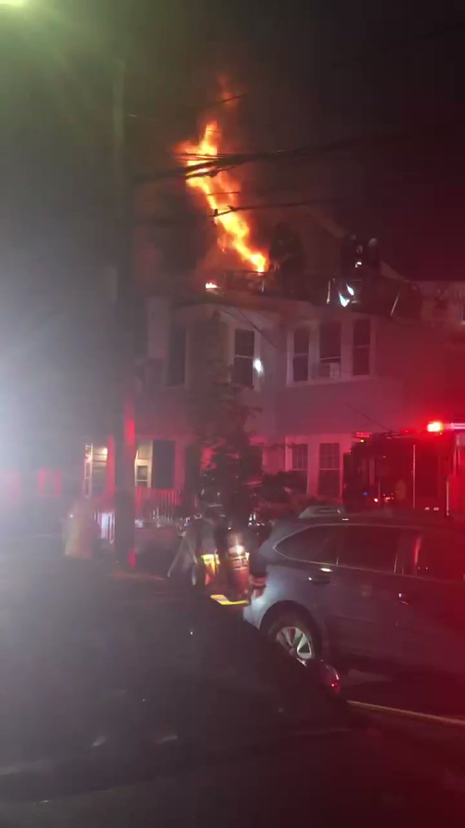Boston Fire confirms 1 person died in this early morning fire on Perthshire Road in Brighton. A neighbor shot this video of the fatal fire
