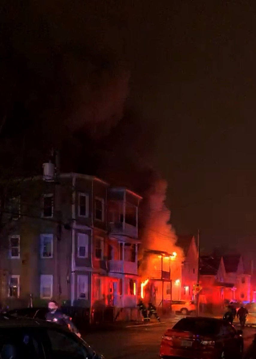 3rd alarm of fire Lawrence Ma , reported as 96 and 98 Abbott St