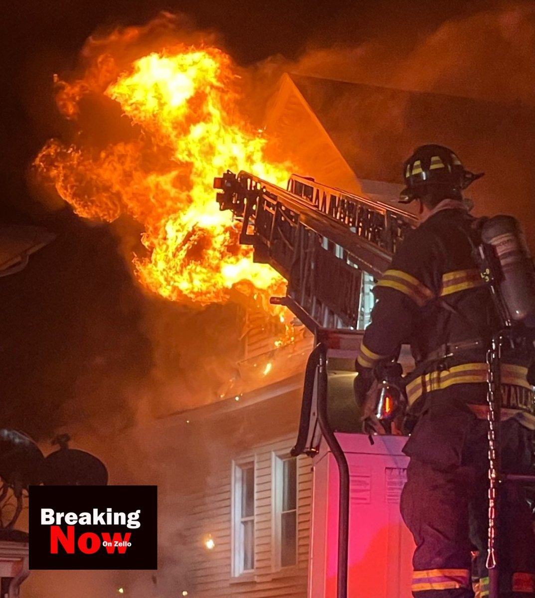 2nd Alarm Springfield Mass 71-73 Prospect St 2.5 story duplex heavy fire condition with an exposure   