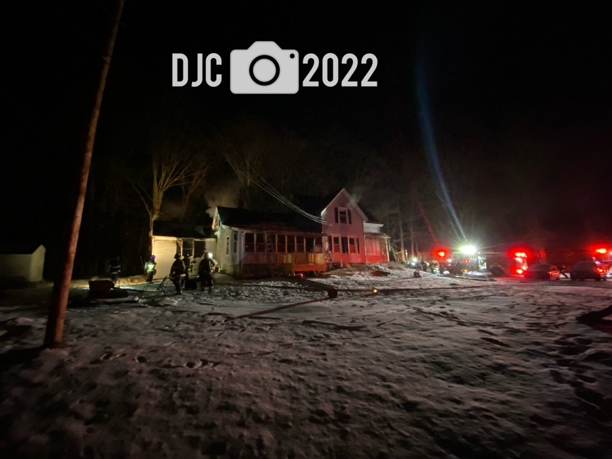 Quick Knockdown  on this 2 Alarm fire in Billerica (it is 6 degrees Fahrenheit)