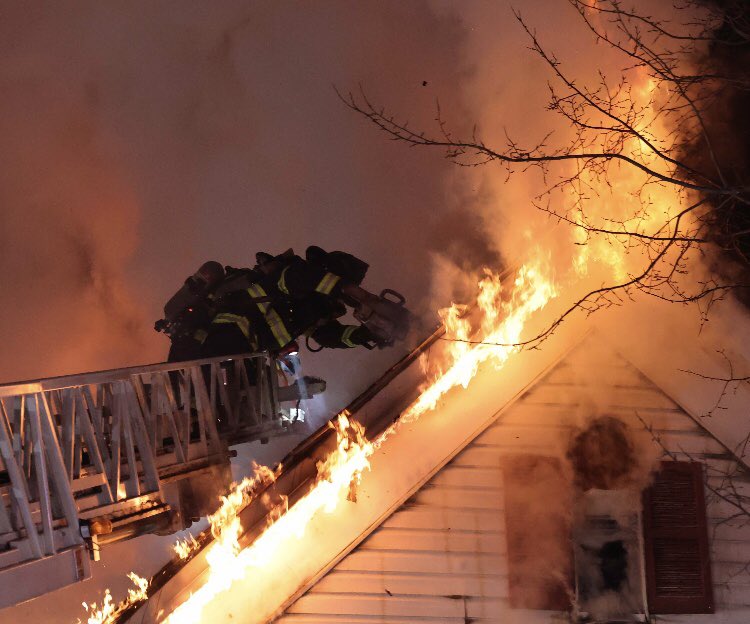 Three alarm house fire at 41 Glenwood Street in Brockton