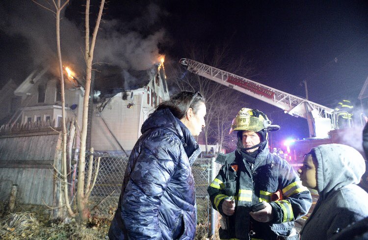 Three alarm house fire at 41 Glenwood Street in Brockton