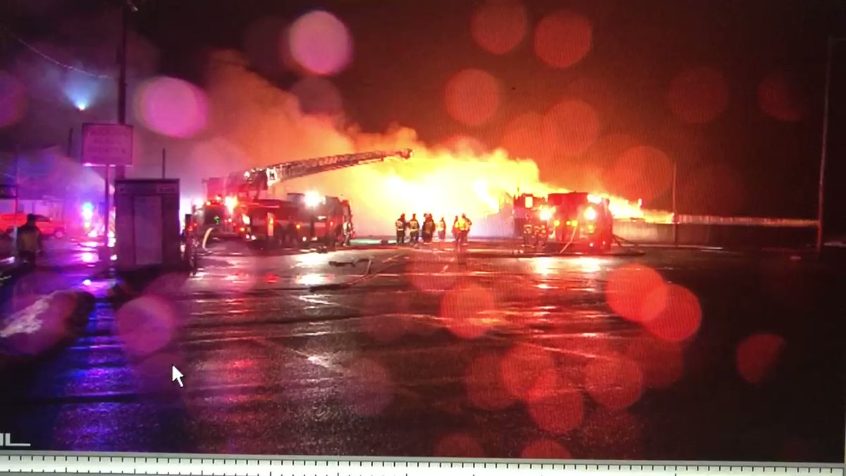 Salisbury: 40 Central Ave, Michael's Oceanfront Hotel, 9th alarm, heavy fire conditions, strong storm winds and driving rain making it tough for departments to get water on the building, structure is almost completely gone 