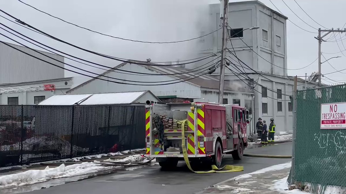 Scene Boston working fire Park St