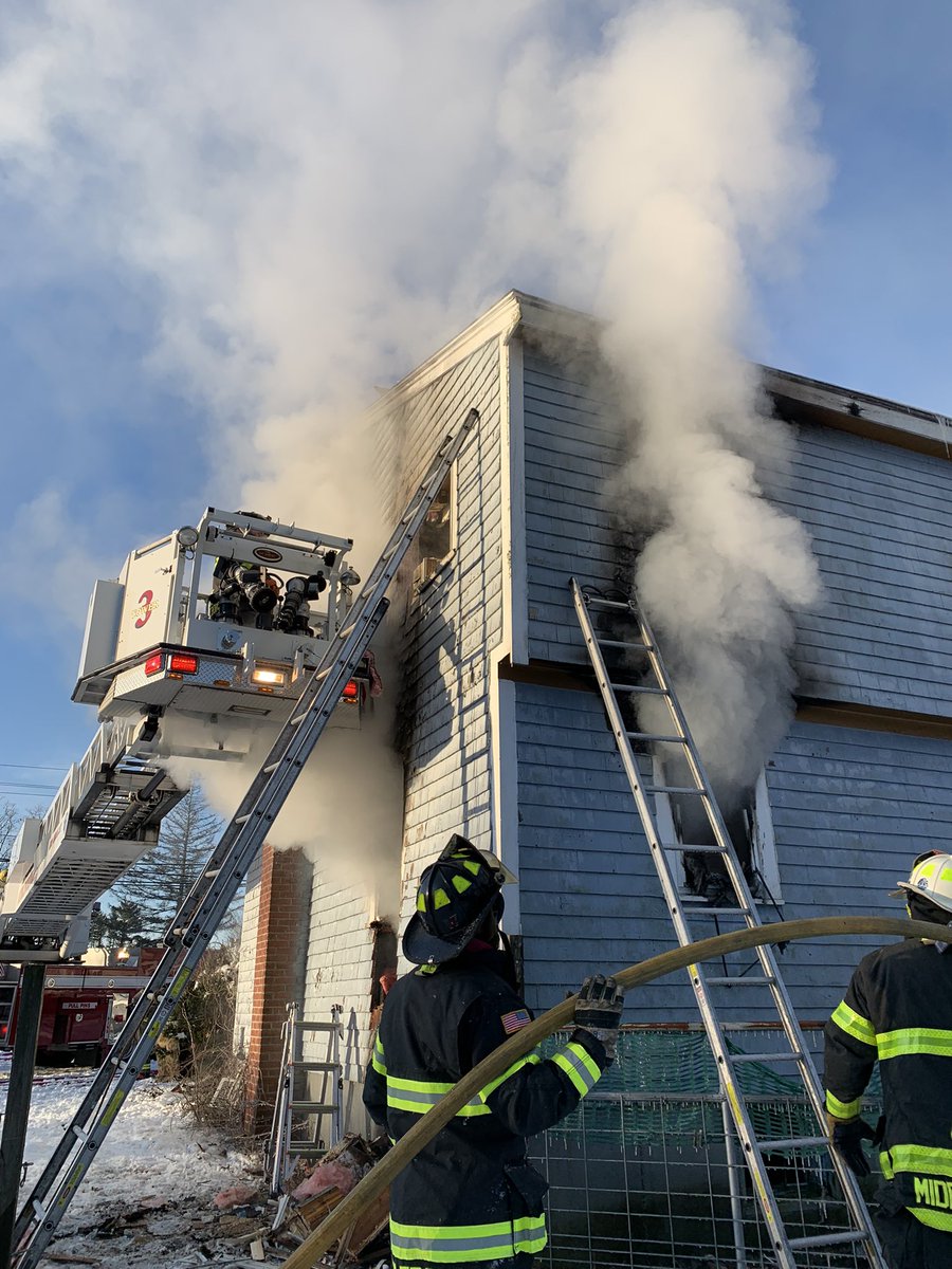 Proud to assist the Middleborough Fire with the Wareham St house fire this morning