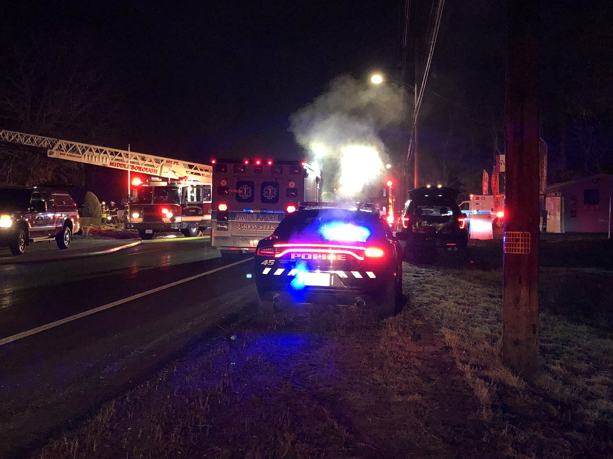 Middleborough: 285 West Grove St, heavy fire in an occupied dwelling, reports the Massachusetts State police assisted residence out of the building, roadway closed avoid area, fire appears to be knocked down  