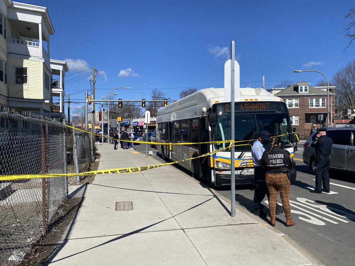 Boston and Transit Police are investigating after a report of a shooting on the 21 bus on Morton St