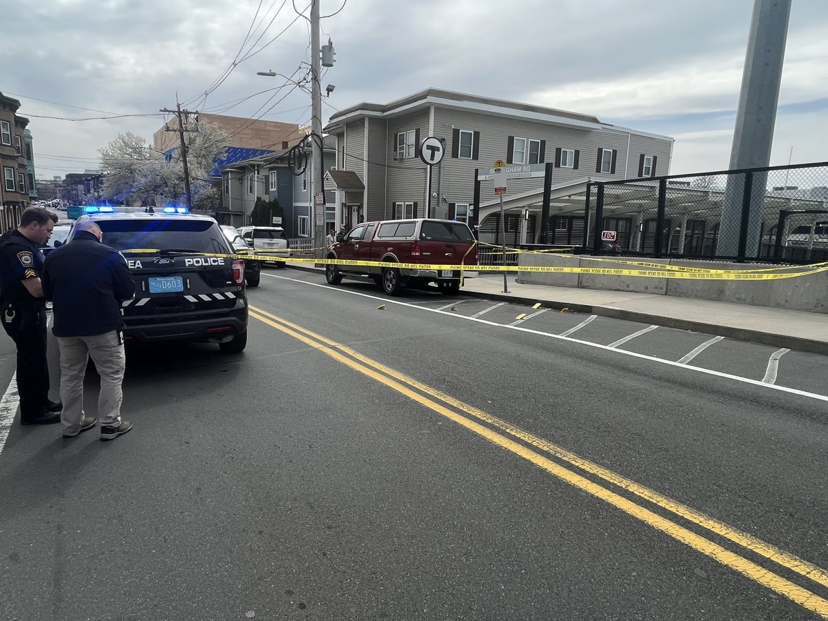 In Chelsea where Police are investigating a shooting in broad daylight. Area around 87 Washington closed. Female victim, non life threatening injury