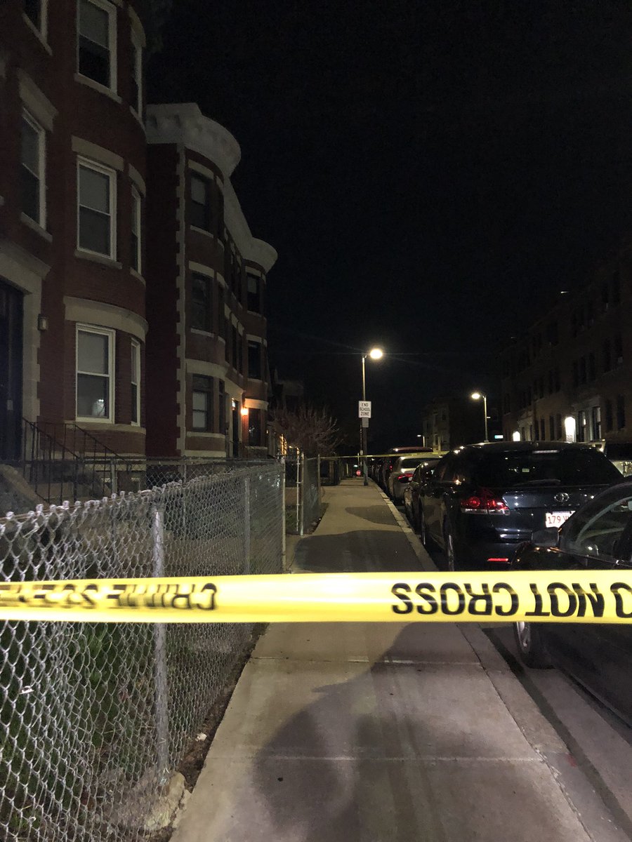 Suspected shooting investigation on Lawrence Ave in Dorchester; happened after midnight, @BOSTON_EMS saying 2 people were taken to the hospital