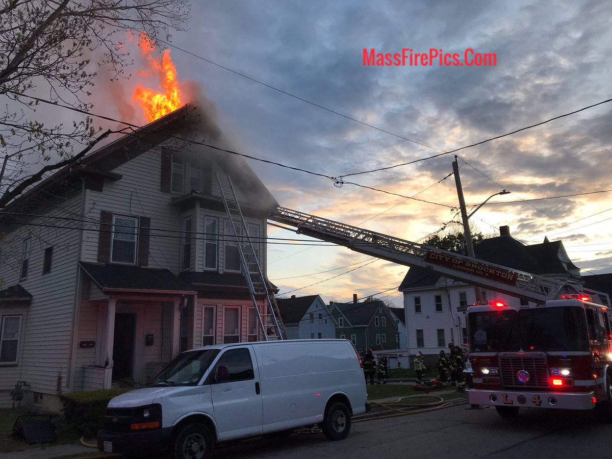 3rd Alarm Brockton Ma. 129 Highland Street from around 05:30am this morning