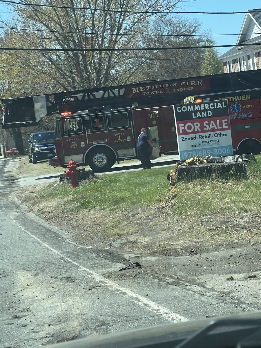 Commercial structure fire, Pleasant Valley St, Methuen, MA. Methuen fire transporting one patient. Crews clearing