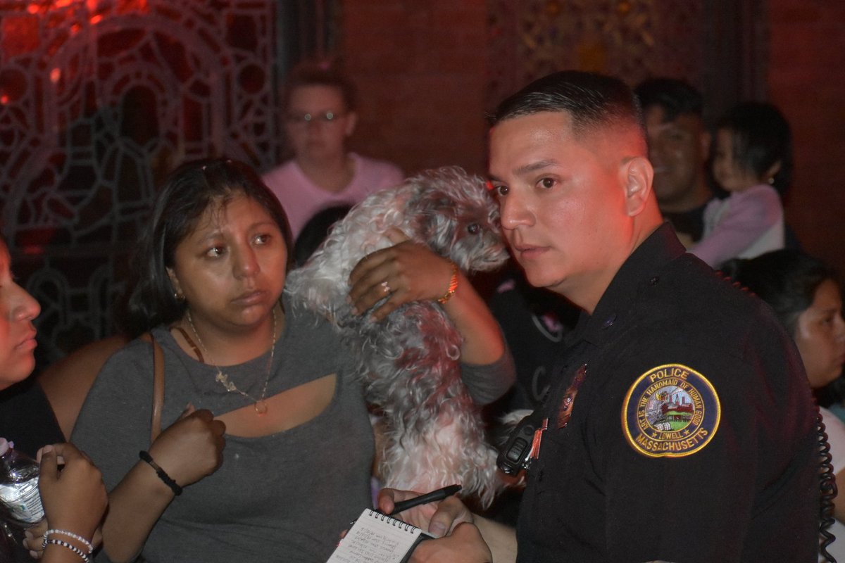 Lowell Fire Department arrived on scene with heavy fire showing from a Row House on 7th St. Companies made a aggressive attack and knocked it down before spreading to adjacent apartments. 2 family pet's were rescued from the building