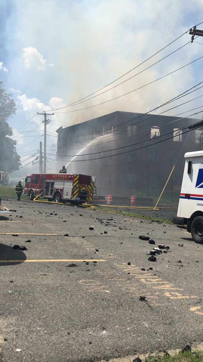 The embers and debris from the mill set off an exposure fire several hundred feet away