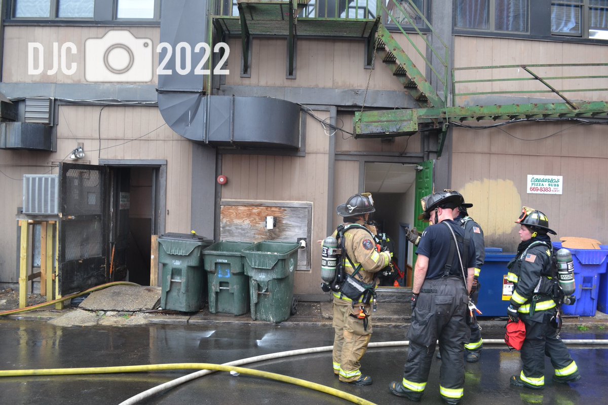 Manchester FD making quick work of a fire in a restaurant.  The fire, located on Elm Street, went to a 2nd Alarm