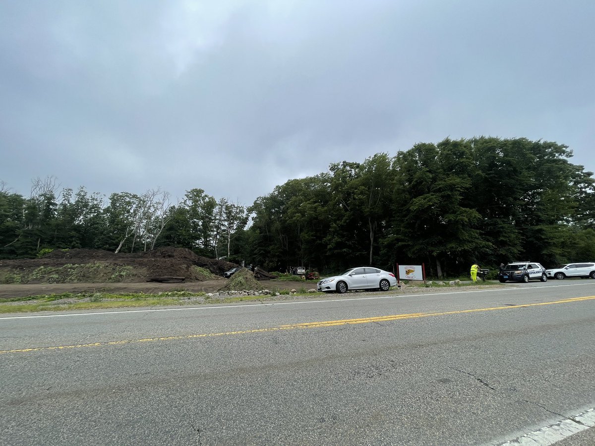 A heavy police presence in Westport outside of the Hells Angels Cape Cod Club.   local and State Police, as well as the FBI scene outside the blocked off campground armed with bulletproof vests and assault rifles