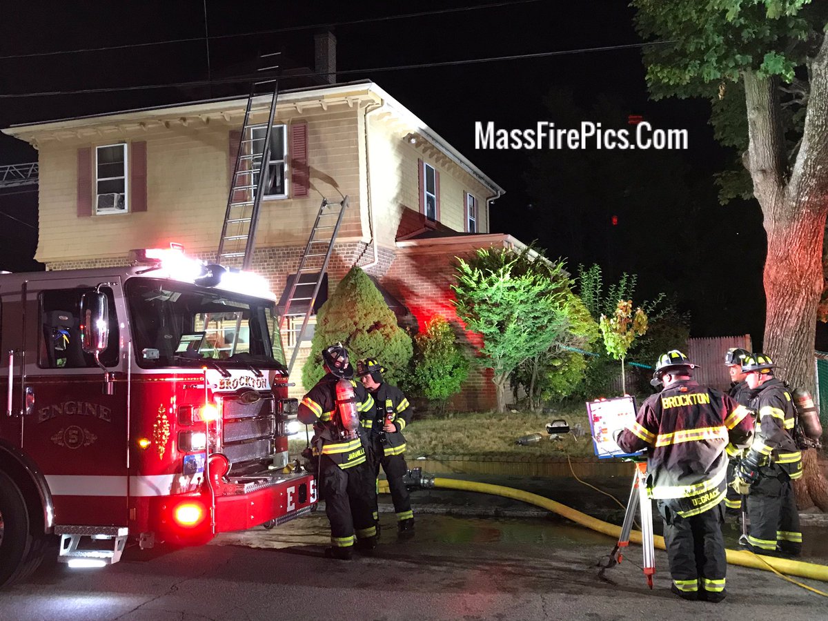 2nd Alarm Brockton Ma. 32 Tripp Ave. Eng-5 had Fire showing from the rear on arrival of a 2 story brick/wood house