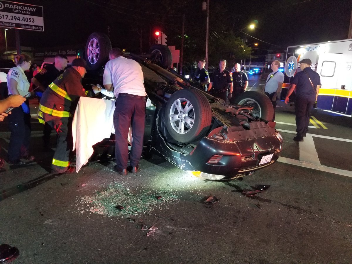 Everett  Rt 16 & Everett Ave  MVA Rollover with entrapment