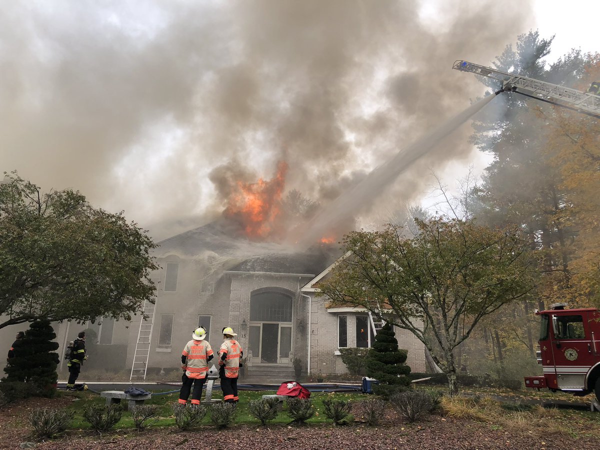 ANDOVER Three alarm fire at 15 Somerset Drive, no injuries reported at this time