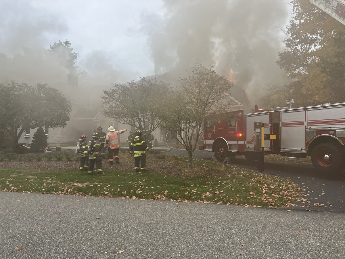 ANDOVER Three alarm fire at 15 Somerset Drive, no injuries reported at this time